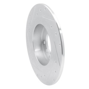 BMW 228i xDrive Gran Coupe Brake Rotor (1) - Front Right - R1 Concepts - Drilled & Slotted - Silver - `15-`26